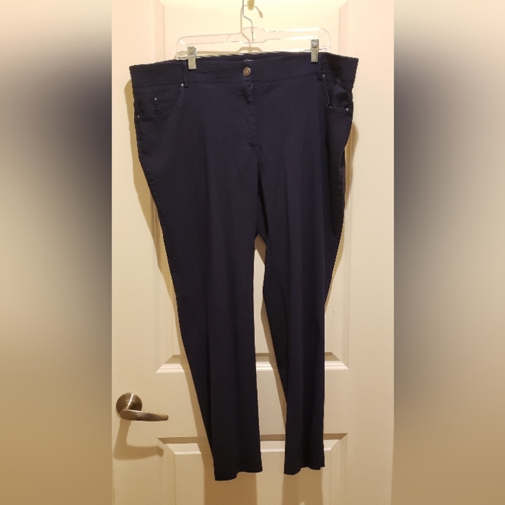 89th & Madison Navy Women's Skinny Pants